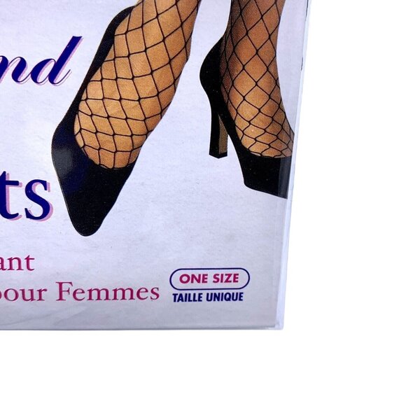 Sexy Diamond Net Fishnet Stockings Red Wide Knit Cosplay Pantyhose Costume - Picture 4 of 6